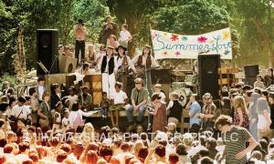 The Charlatans perform in the Golden Gate Park , 1967