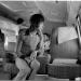 Mick Jagger on an airplane, 1972